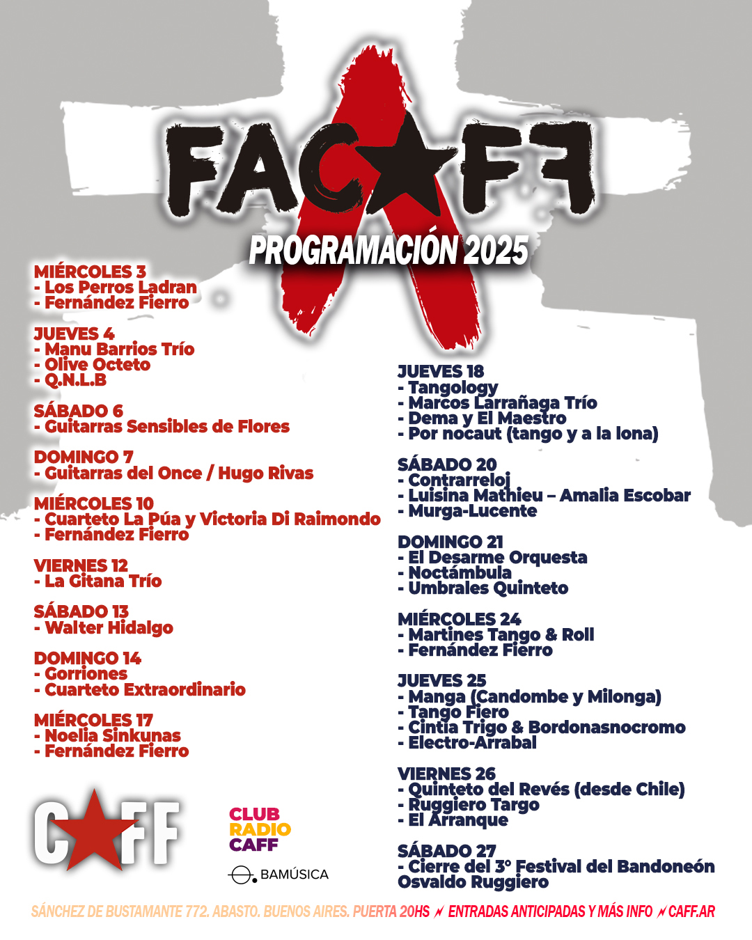 Flyer del show