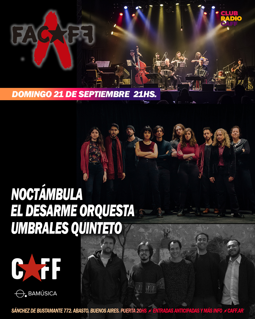 Flyer del show