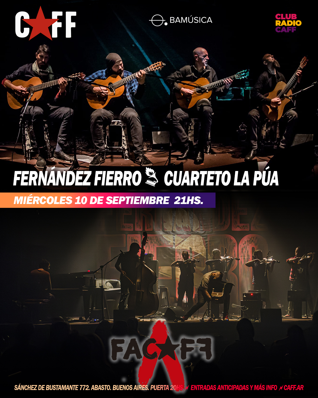 Flyer del show