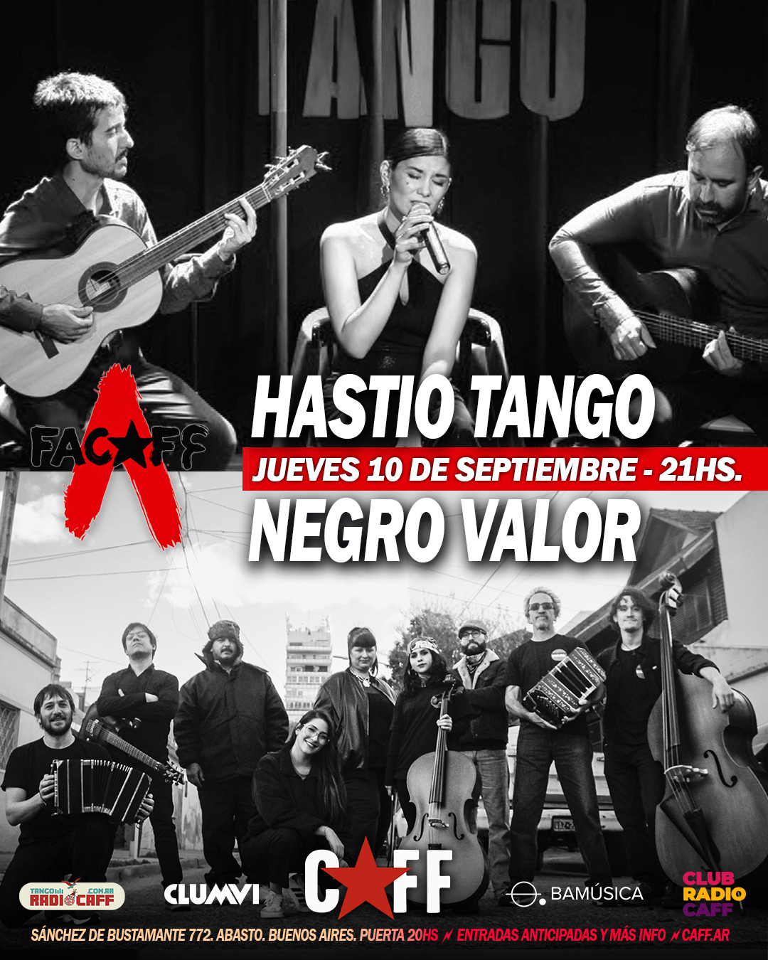 Flyer del show
